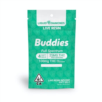 25mg Liquid Diamonds Capsules - 4pck Hybrid